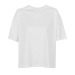 Tee-shirt blanc femme 100% coton bio boxy cadeau d’entreprise