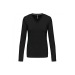 Tee-shirt femme manches longues encolure V Kariban cadeau d’entreprise