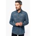 Chemise denim manches longues Kariban, Chemise en jean publicitaire
