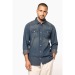 Chemise denim manches longues Kariban, Chemise en jean publicitaire