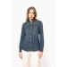 Chemise Denim Manches Longues Femme Kariban cadeau d’entreprise