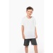 T-shirt sport manches courtes enfant - Blanc, vêtement enfant publicitaire