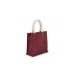Tasche im Stil einer Einkaufstasche aus Jutegewebe - kleines Modell, Einkaufstasche Werbung