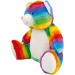 Peluche zippée Ours multicolore - Mumbles, peluche publicitaire