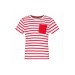 Miniaturansicht des Produkts Gestreiftes Marine-T-Shirt mit Tasche Kurzarm Kinder 1