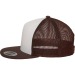 Casquette snapback trucker bicolore, Casquette à visière plate publicitaire