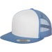Casquette snapback trucker bicolore, Casquette à visière plate publicitaire