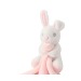 Doudou plat animal - mumbles, lapin publicitaire