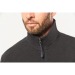 Veste micropolaire bicolore écoresponsable unisexe, veste de travail publicitaire