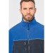 Veste micropolaire bicolore écoresponsable unisexe, veste de travail publicitaire