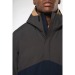 Parka 3-en-1 imperméable à capuche bicolore unisexe cadeau d’entreprise