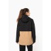 Parka 3-en-1 imperméable à capuche bicolore unisexe, Parka publicitaire
