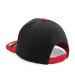 Casquette style rappeur visière contrastée cadeau d’entreprise