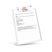 Ecritoire avec plaque porte stylo, écritoire porte bloc-notes et clipboard publicitaire