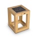 Lampe solaire en bambou, objet solaire reclame