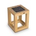 Lampe solaire en bambou, objet solaire reclame