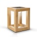 Lampe solaire en bambou, objet solaire reclame