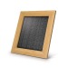 Cadre solaire en bambou avec chargeur, objet solaire pubblicitario