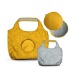 Sac shopping pliable reversible bicolore en rPET 20L, Sac shopping durable publicitaire