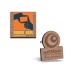 Badge MDF ep 3mm avec pince-épingle maxi 20cm² cadeau d’entreprise