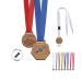 Médaille MDF épaisseur 3mm maxi 30cm² avec cordon satin cadeau d’entreprise