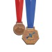 Médaille MDF épaisseur 3mm maxi 30cm² avec cordon satin cadeau d’entreprise