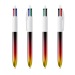 BIC® 4 Colours® Flags Collection lanyard, stylo 4 couleurs publicitaire