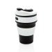 Mug en silicone pliable 350ml, mug et gobelet à couvercle publicitaire
