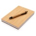 Set carnet de notes A5 et stylo en bambou cadeau d’entreprise