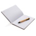Set carnet de notes A5 et stylo en bambou, carnet avec stylo publicitaire