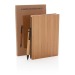 Set carnet de notes A5 et stylo en bambou, carnet avec stylo publicitaire