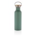 Gourde 70cl en acier inoxydable et couvercle bambou, bouteille publicitaire