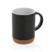 Mug en céramique avec base en liège, Accessoire en liège publicitaire