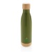 Botella isotérmica de acero con acabado de bambú 52cl, botella publicidad