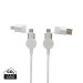 Câble Oakland 6-in-1 à charge 45W en plastique recyclé RCS, gadget écologique recyclé ou bio publicitaire