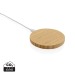 Chargeur sans fil 15W en bambou FSC® bedrijfs cadeau