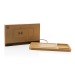 Bambus-Schreibtisch-Organizer mit 10W FSC®-Ladegerät, Schreibtischorganizer Werbung