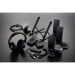 Drahtlose Kopfhörer aus recyceltem Aluminium Terra RCS, ökologisches Gadget aus Recycling oder Bio Werbung