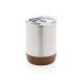 Kleine Kaffeetasse aus Kork und recyceltem Stahl RCS Geschäftsgeschenk