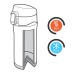 Mug 300ml à fermeture facile en acier inoxydable recyclé RCS, Mug de voyage isolant publicitaire