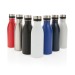Wasserflasche 500ml aus recyceltem Edelstahl RCS, ökologisches Gadget aus Recycling oder Bio Werbung