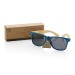 Lunettes de soleil en bambou FSC® et plastique recyclé RCS, objet écologique publicitaire