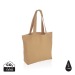 Sac shopping en toile 240g/m² recyclée non teinté Aware™, Sac shopping durable reclame