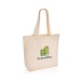 Sac shopping en toile 240g/m² recyclée non teinté Aware™, Sac shopping durable reclame
