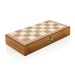 Jeu d'échecs pliable en bois FSC®, jeu d'échecs publicitaire