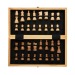 Jeu d'échecs pliable en bois FSC®, jeu d'échecs publicitaire