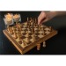Jeu d'échecs pliable en bois FSC®, jeu d'échecs publicitaire