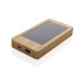 Batterie de secours solaire 10.000mAh en bambou Sunwick, Batterie, powerbank ou chargeur solaire publicitaire