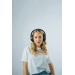 Casque audio ANC en plastique recyclé RCS, produit High-Tech écologique, bio, recyclé lié au développement durable publicitaire