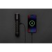 Torche robuste rechargeable par USB en aluminium recyclé RCS, Lampe torche publicitaire